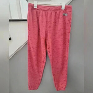 Eddie Bauer Men's Large Lounge Pants Red with Draw Strings & Elastic Waist Comfy